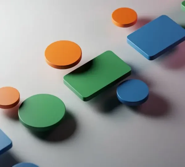 Call-to-Action-Buttons in verschiedenen Farben auf einer modernen Website-Oberfläche