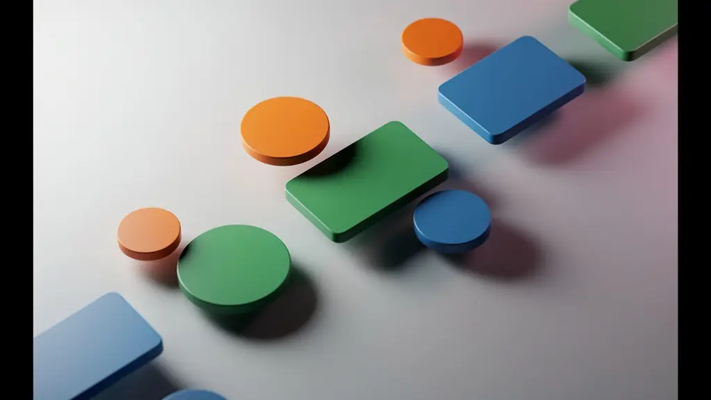 Call-to-Action-Buttons in verschiedenen Farben auf einer modernen Website-Oberfläche