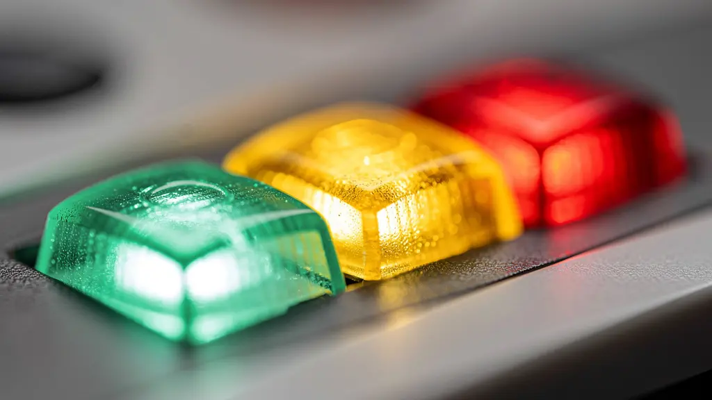 Abstrakte Visualisierung eines Customer Health Score Systems mit Warnindikatoren