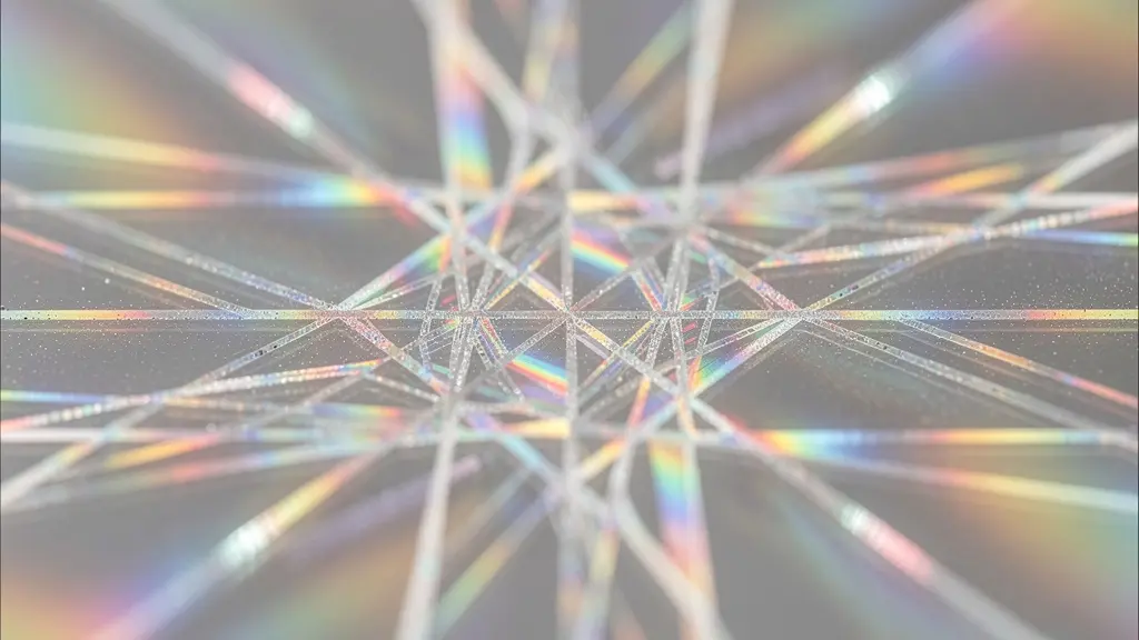Makroaufnahme von Datenvisualisierung mit abstrakten geometrischen Mustern und Farbverläufen