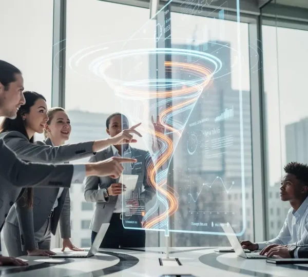 Automatisierte digitale Marketing-Funnel-Visualisierung mit Vertrauensaufbau
