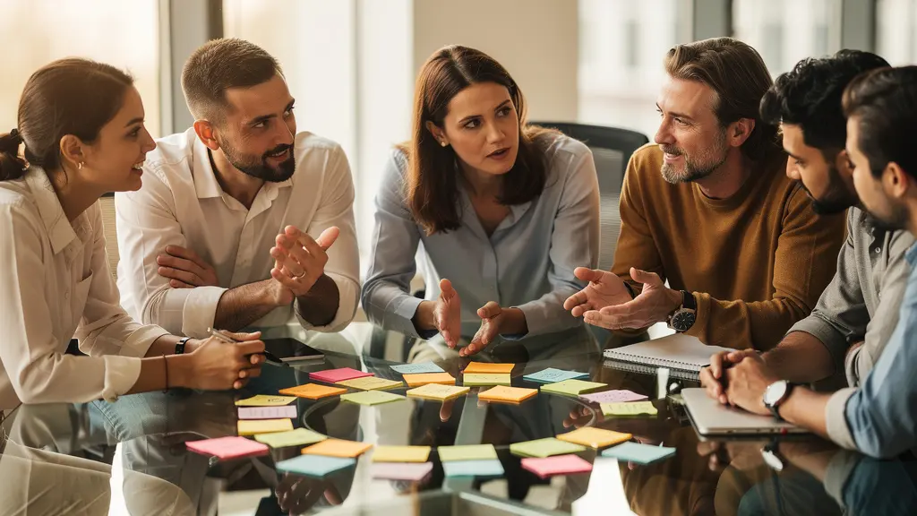 Workshop-Szene zur Erstellung einer Empathy Map für tieferes Kundenverständnis