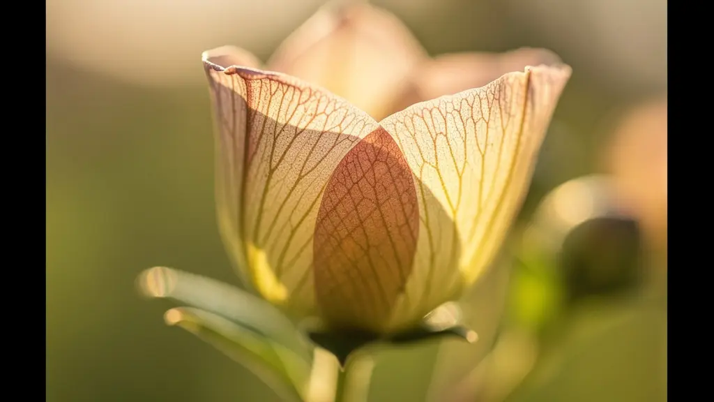 Makroaufnahme einer sich entfaltenden Blüte als Metapher für Transformation