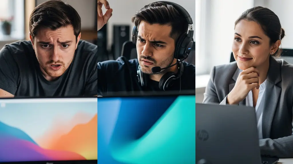 Darstellung verschiedener Support-Test-Personas zur Wettbewerbsanalyse